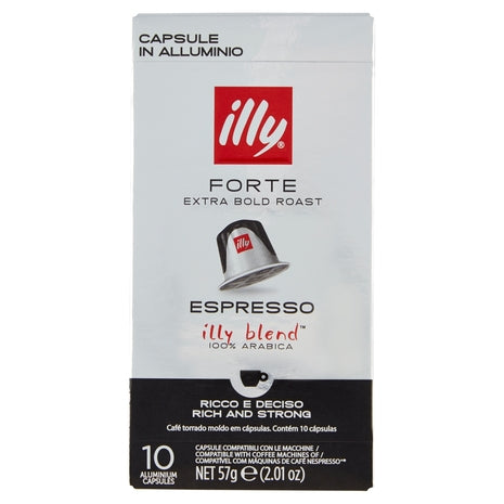 Illy kavos kapsulės stiprios espreso  x10 (Suderinamas su Nespresso)