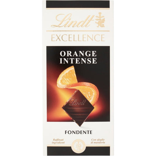 Lindt EXCELLENCE juod. šokoladas su apelsinais, 100 g