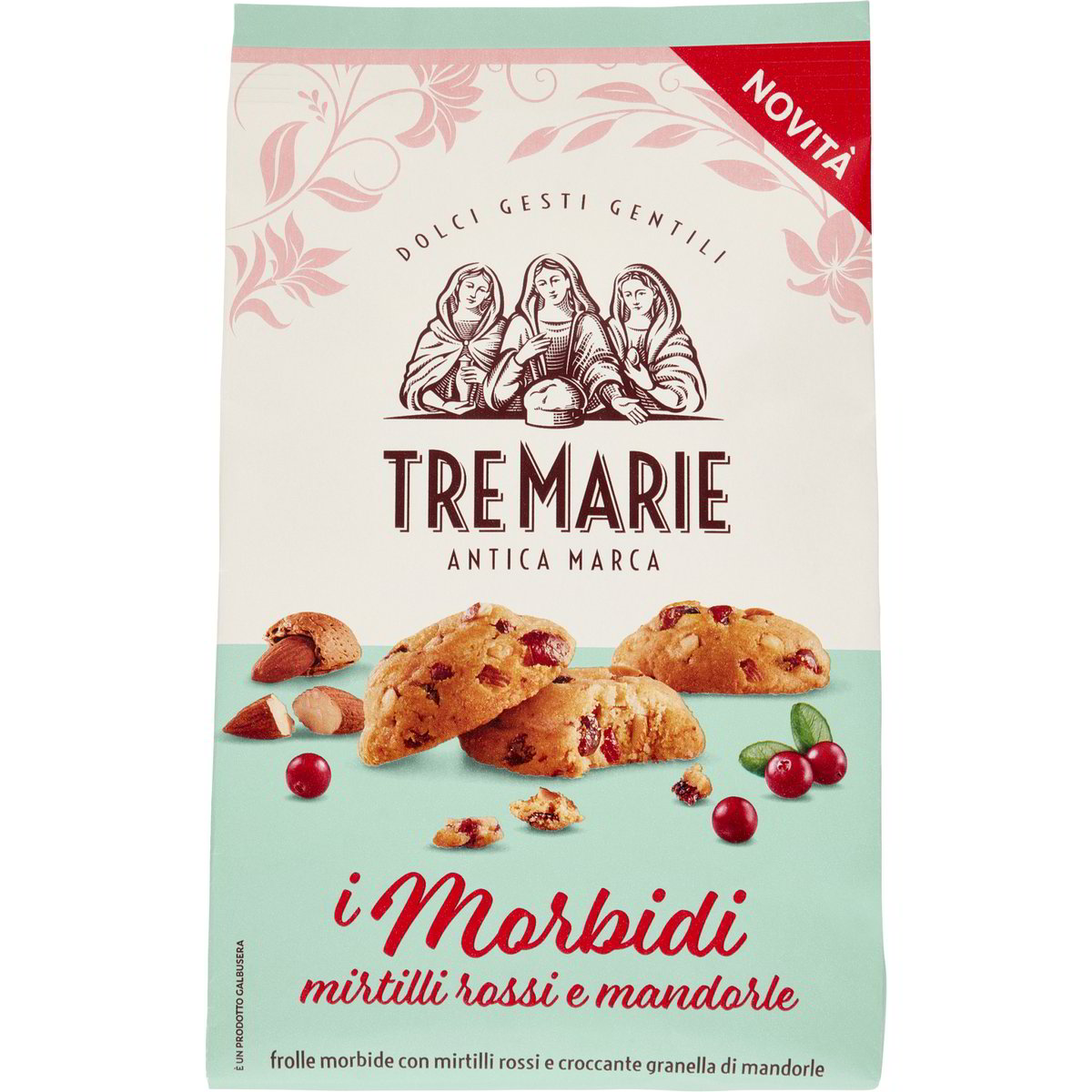 Tre Marie Minkšti spanguolių ir migdolų sausainiai, 300 g
